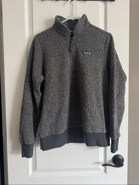 Patagonia Women's Dark Gray Textured Half-Zip Sweater